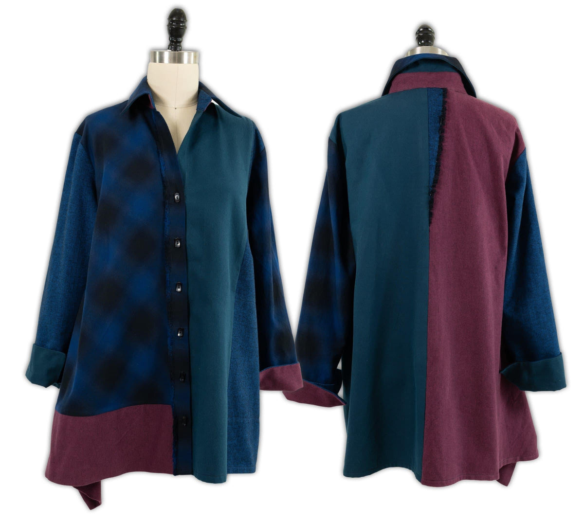 Color Blocked Shirt — Butterick 6771 - Marcy Tilton Fabrics