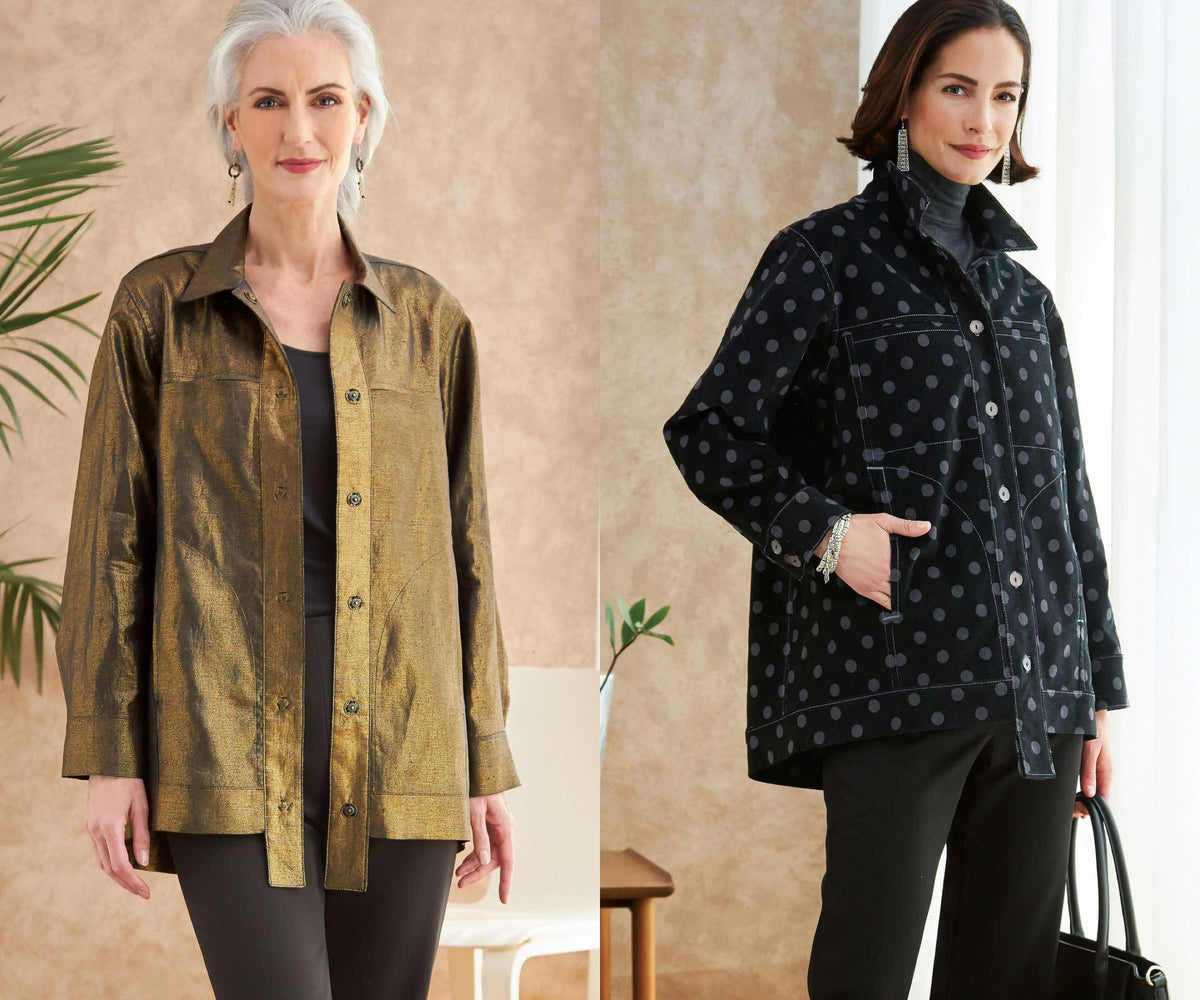 Contemporary Jean Jacket — Butterick 6719 - Marcy Tilton Fabrics