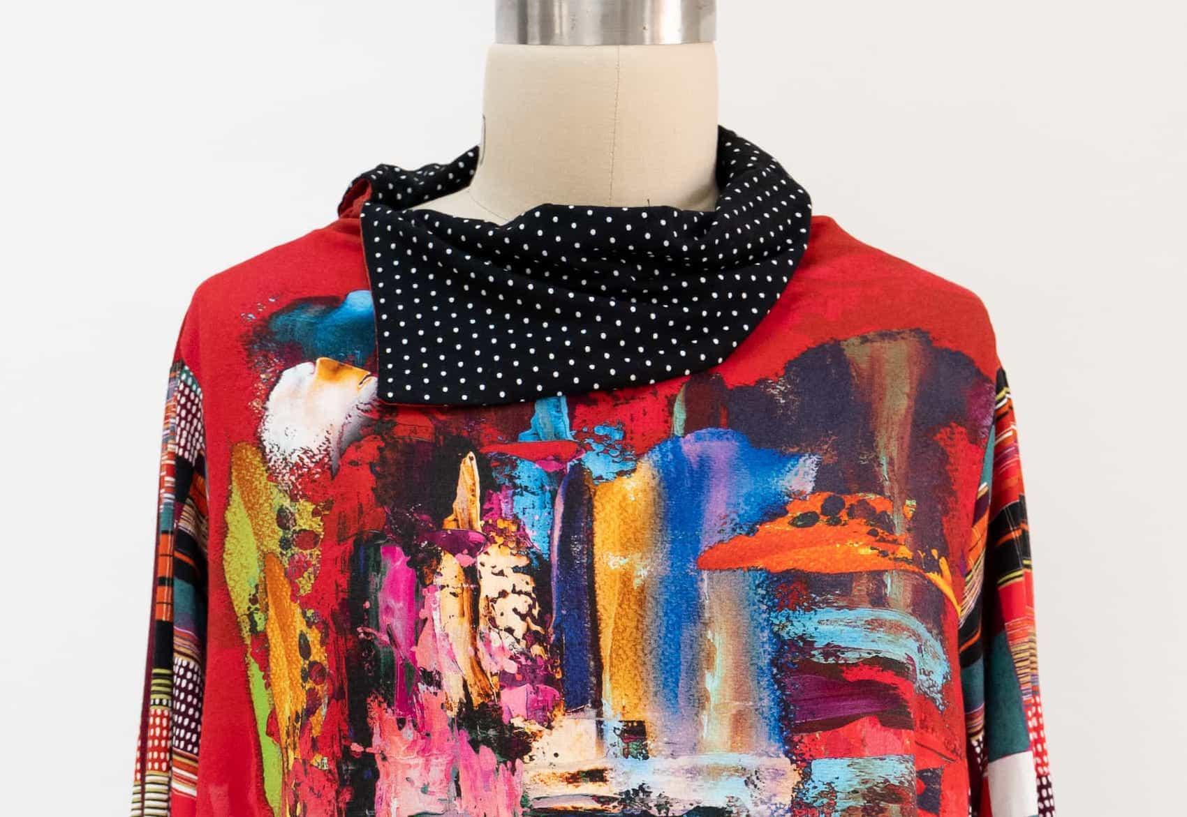 Split Funnel Neck Tunic — Vogue 1637 - Marcy Tilton Fabrics