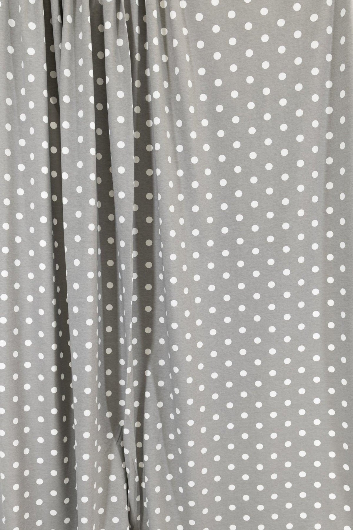 Dove Gray Dots Cotton/Spandex Knit - Marcy Tilton Fabrics