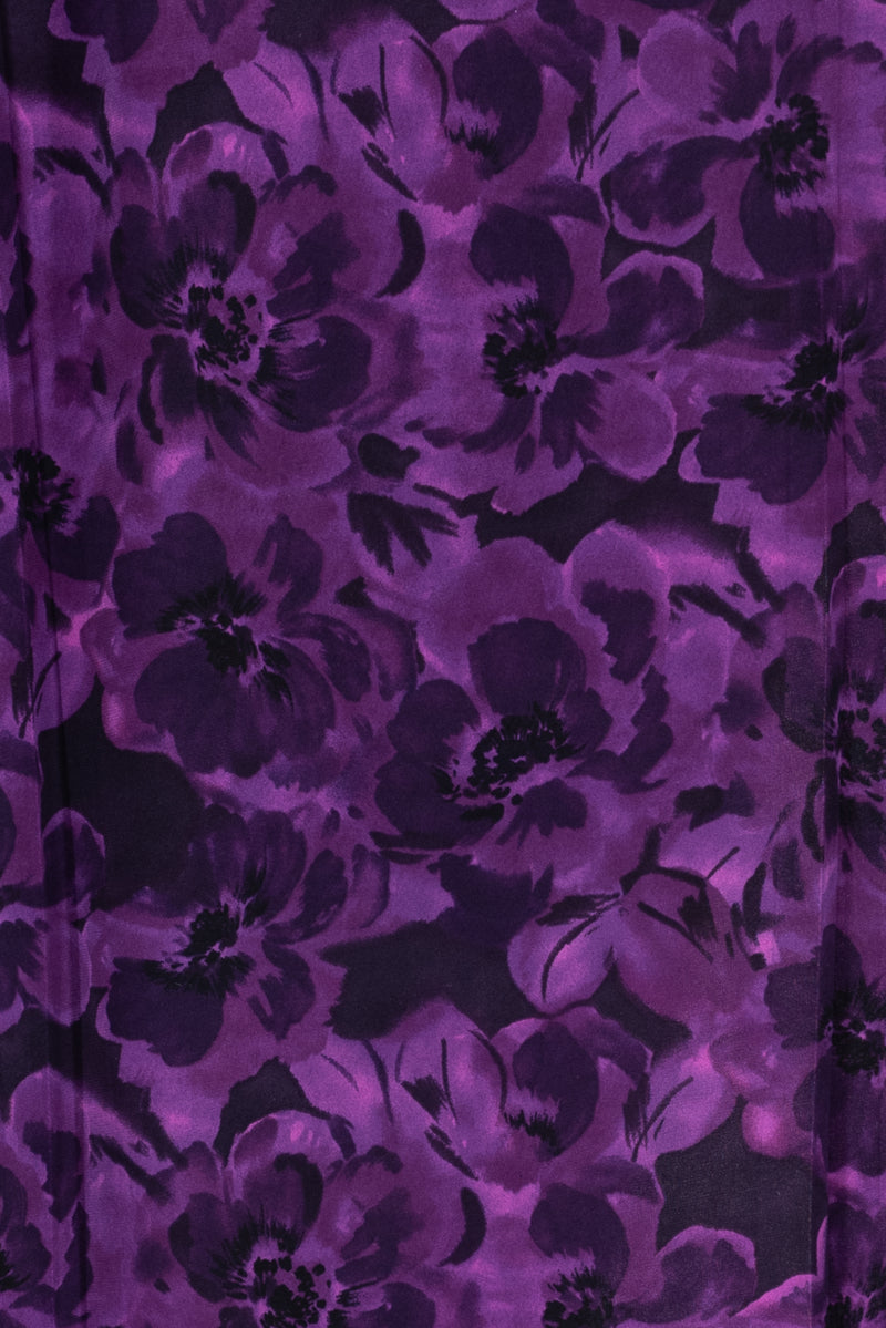 Purple Pansies ITY Knit