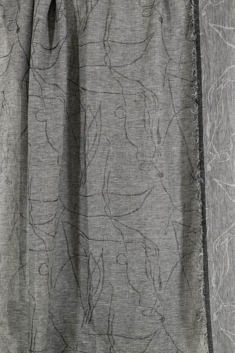 Random Pathways Linen Jacquard Woven - Marcy Tilton Fabrics