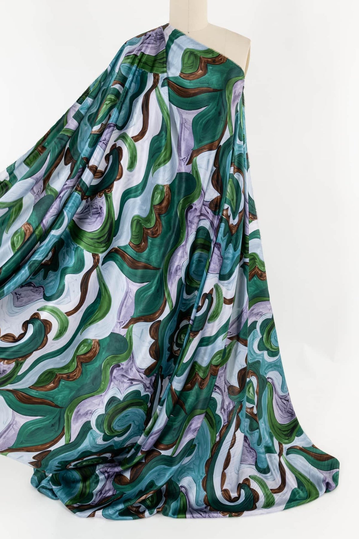 Tidepool Italian Silk Charmeuse Woven - Marcy Tilton Fabrics
