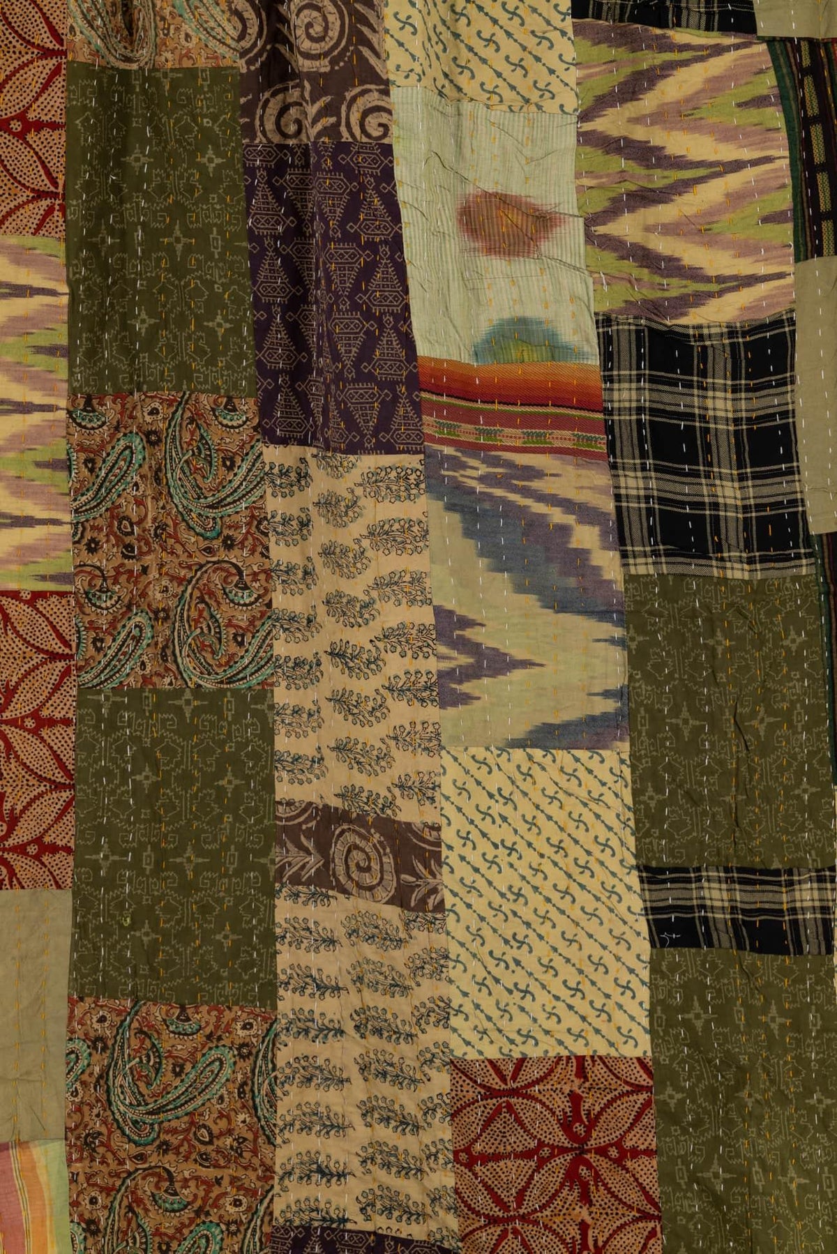 Tupelo Honey Cotton Kantha Woven - Marcy Tilton Fabrics