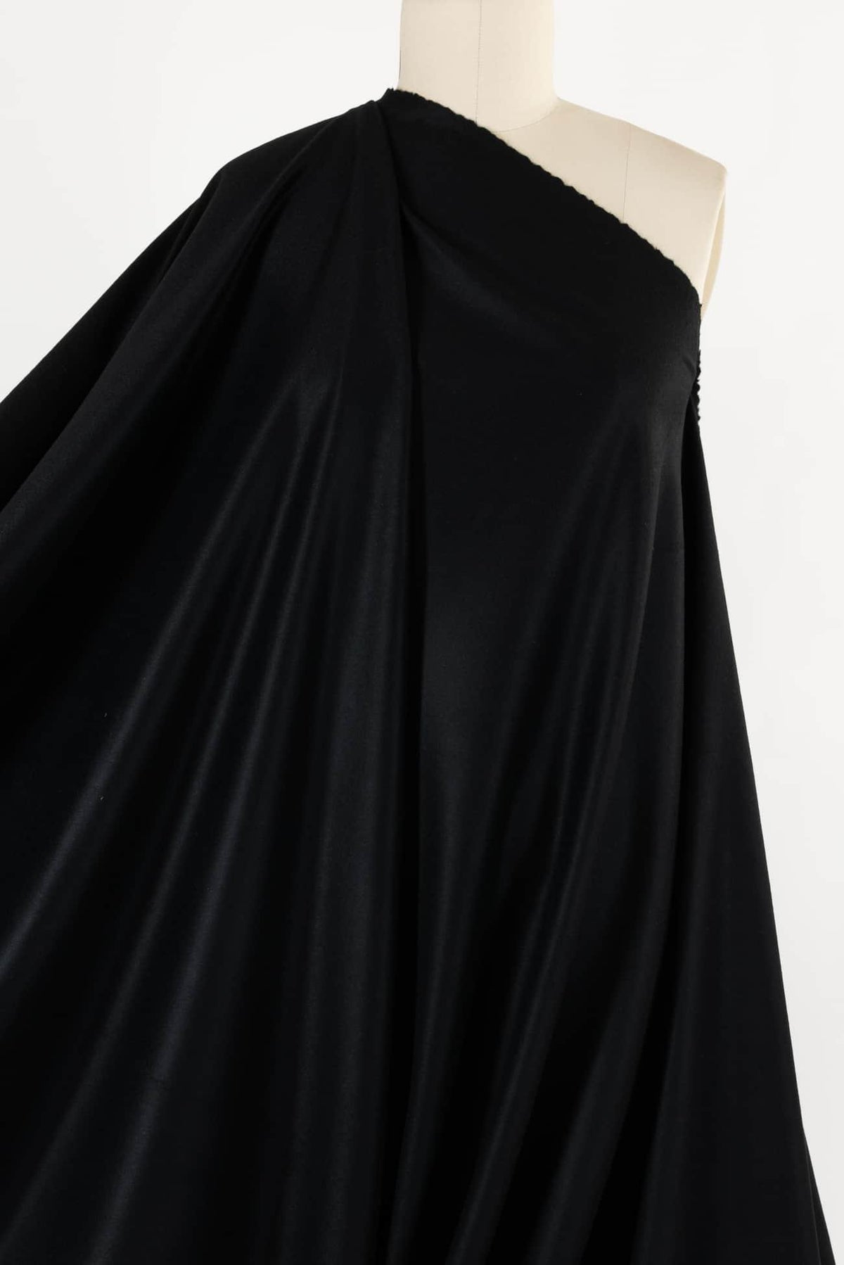 Tuxedo Black Italian Cashmere Woven - Marcy Tilton Fabrics