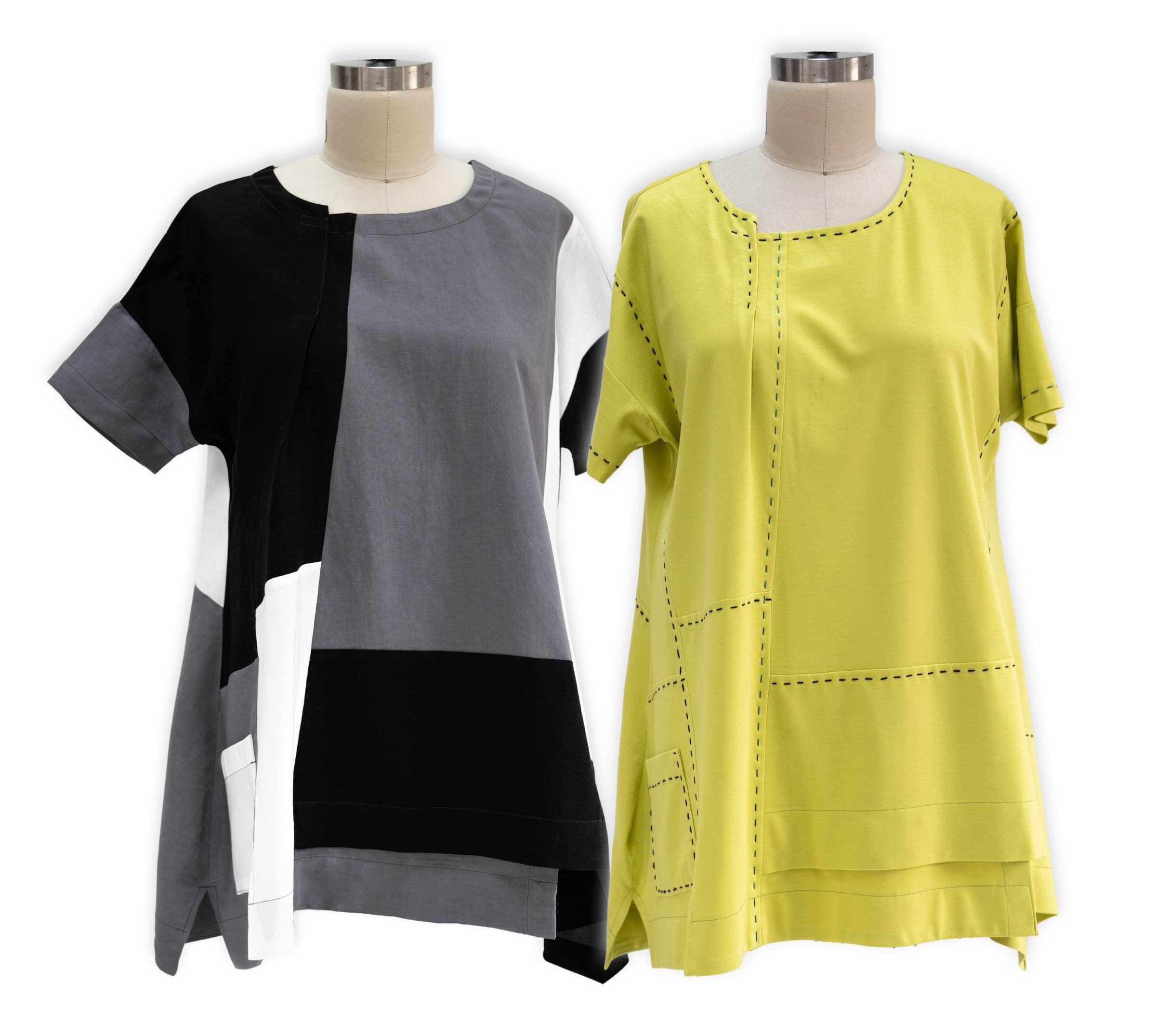 Pieced Tunic Shirt — Butterick 6877 - Marcy Tilton Fabrics