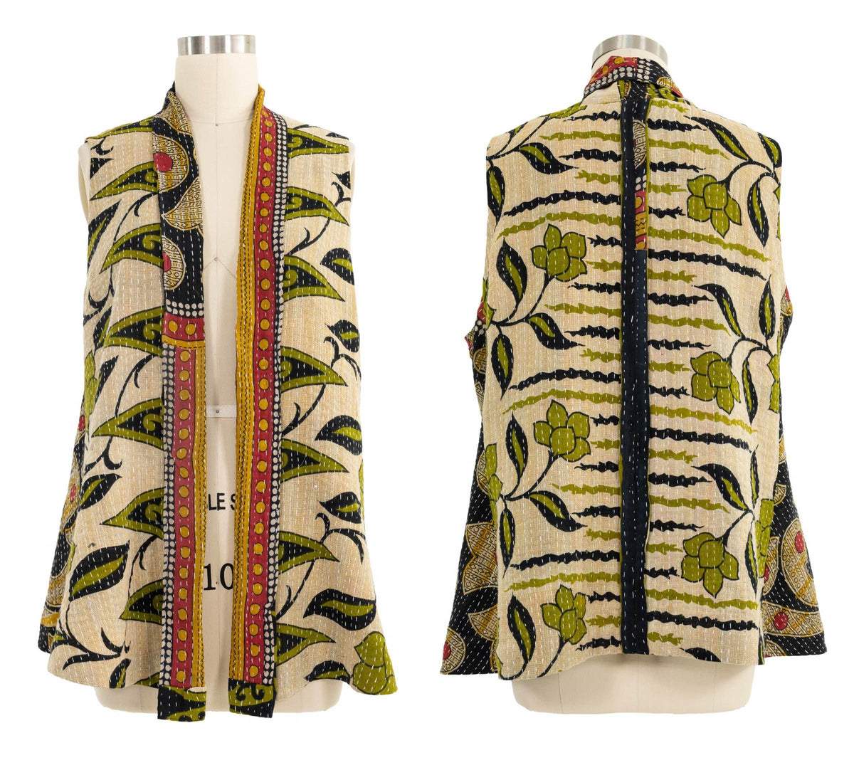 Cotton Kantha Shawl Vest — Vogue 1808 - Marcy Tilton Fabrics