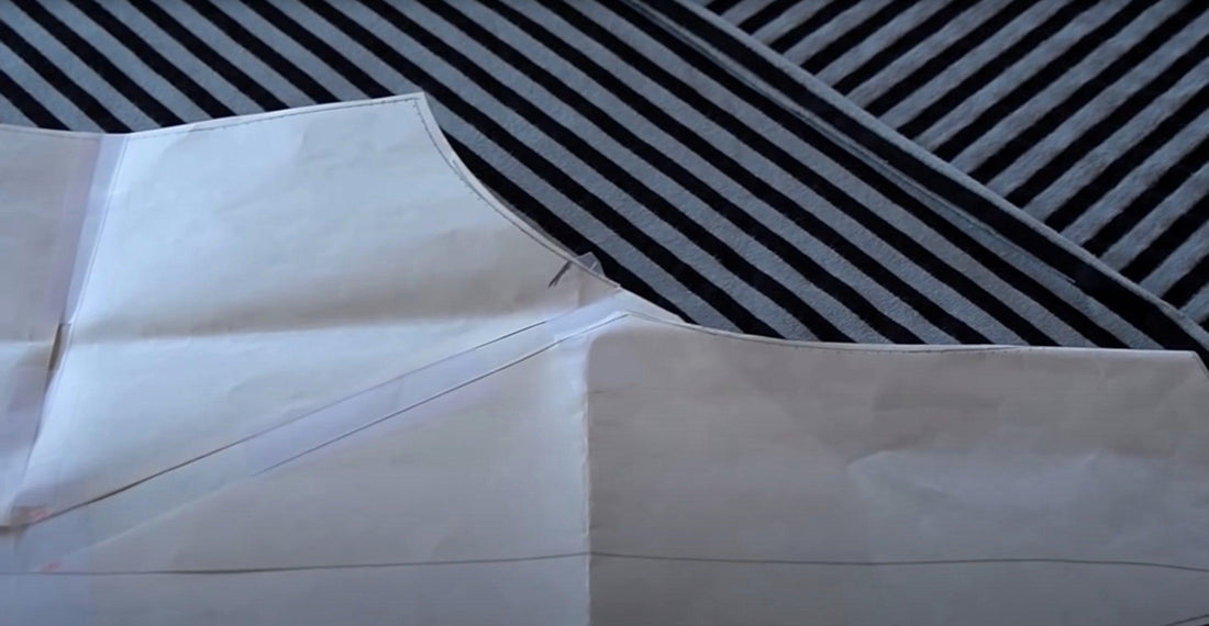 How to cut stripe knit fabric on the bias - Marcy Tilton Fabrics