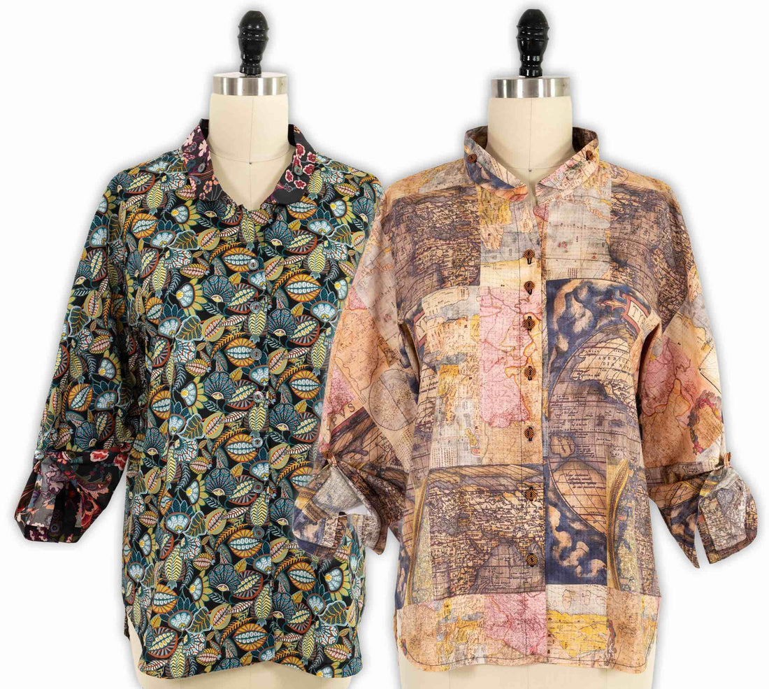 The Frenchy Shirt - Vogue 1899 - Marcy Tilton Fabrics