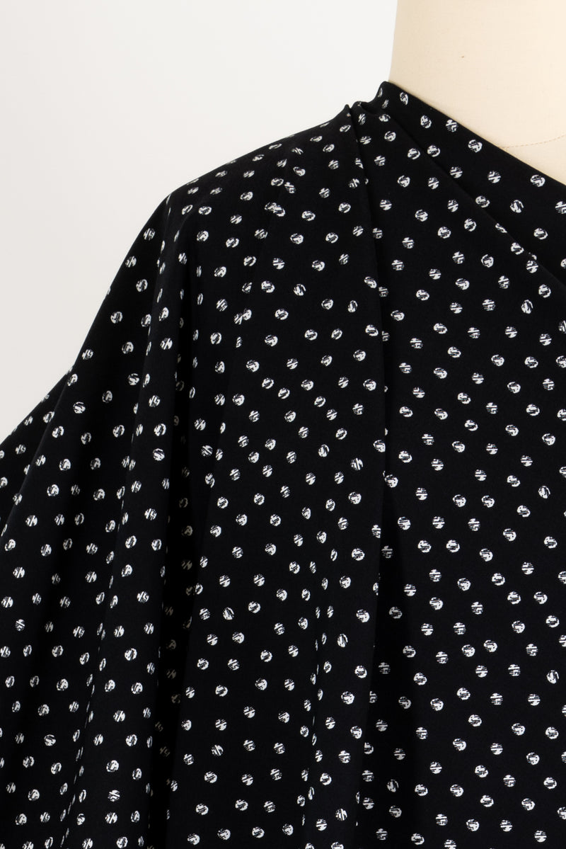 Ace Moonstone Dots Stretch Woven