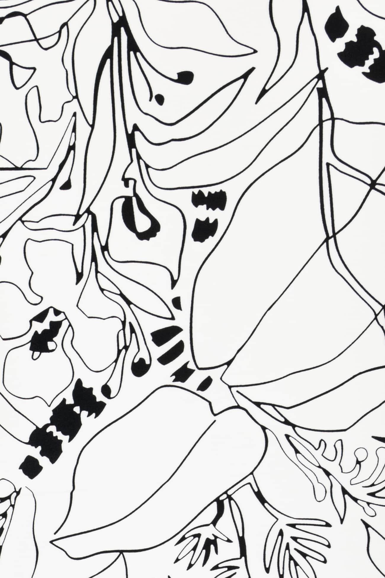 Ace Sketched Floral Stretch Woven - Marcy Tilton Fabrics