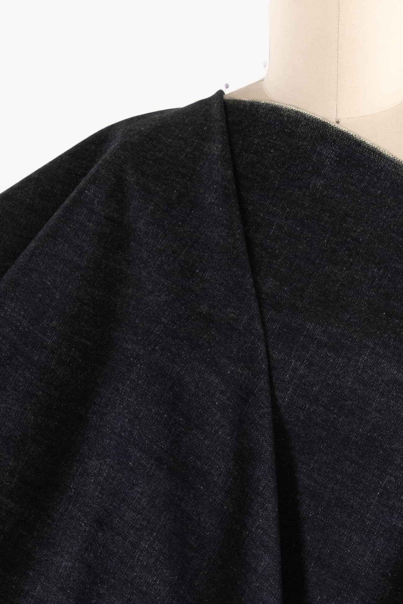 Almost Midnight Italian Cotton Denim Woven