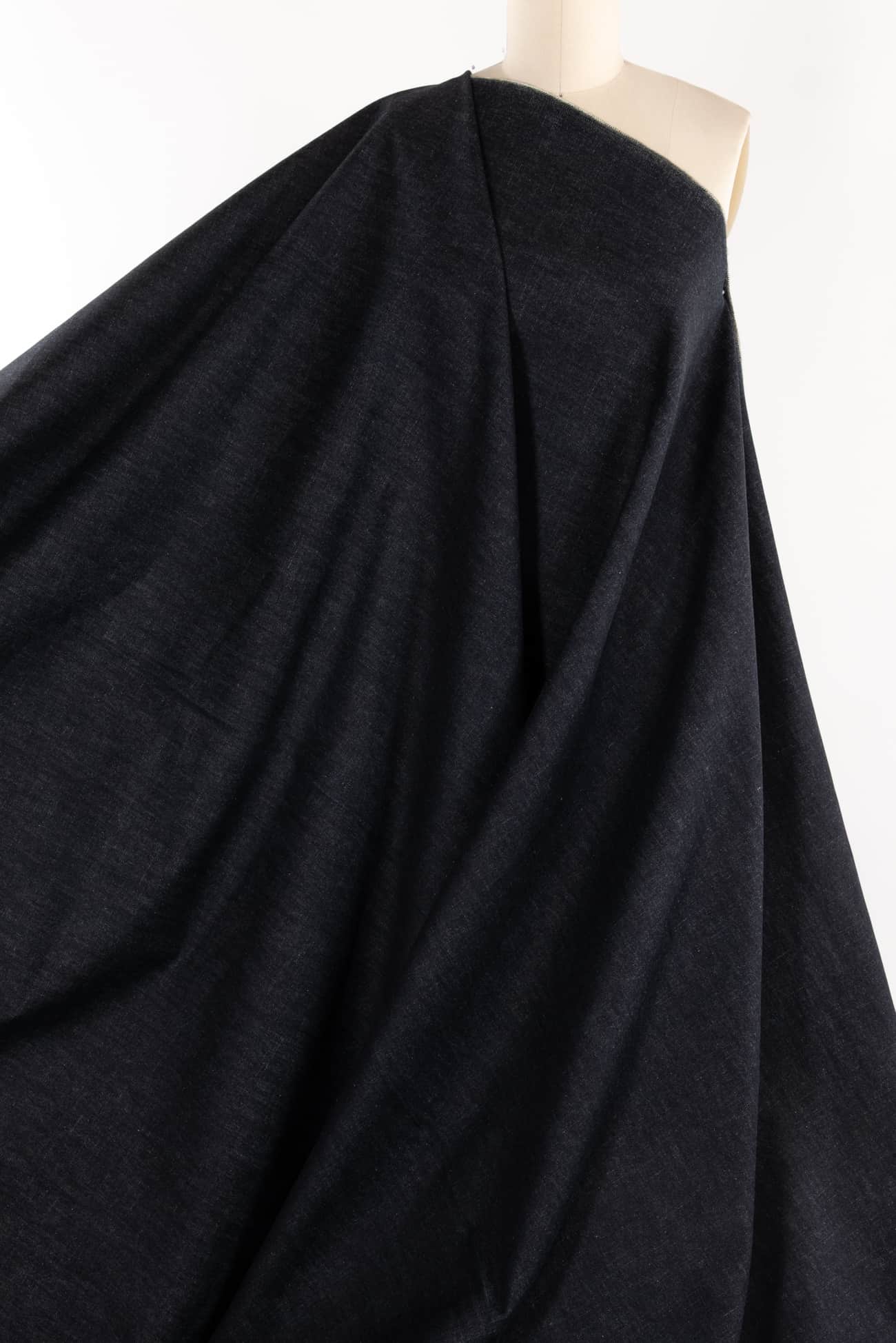 Almost Midnight Italian Cotton Denim Woven