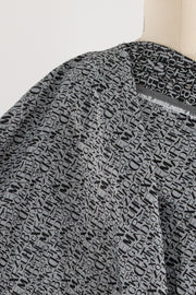 Alphabet Soup Viscose Jacquard Woven