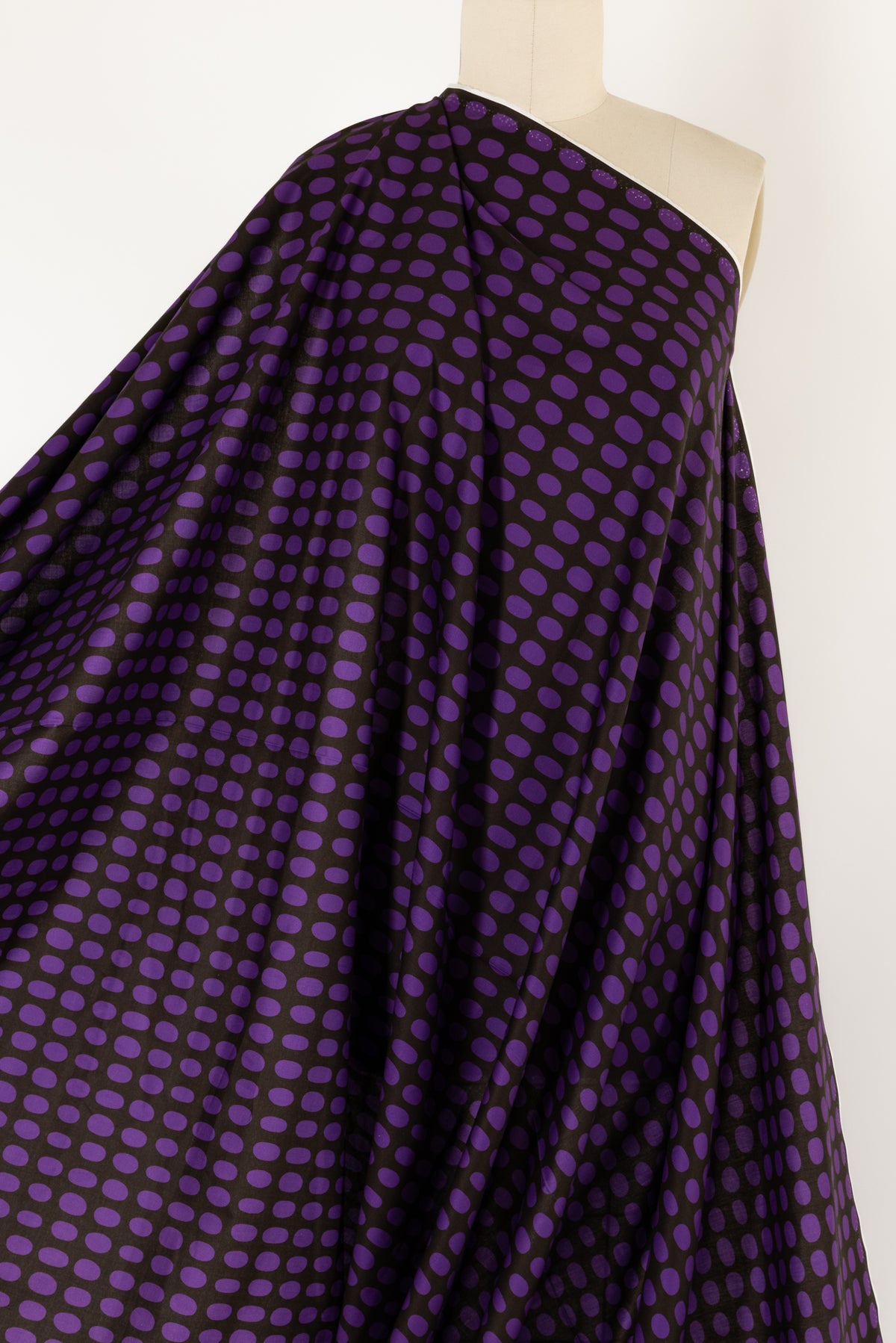 Amethyst Dots Cotton Woven