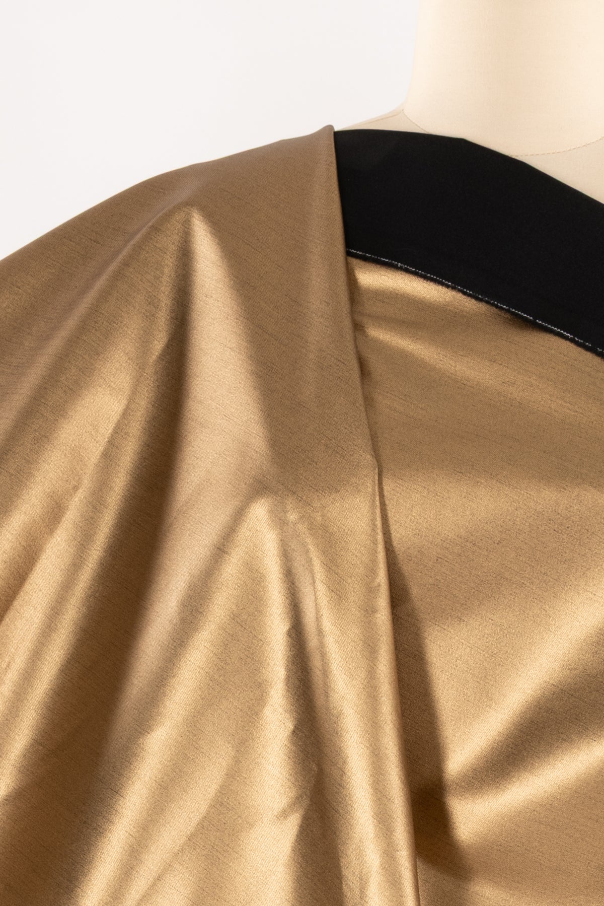 Antique Gold Stretch Denim Woven