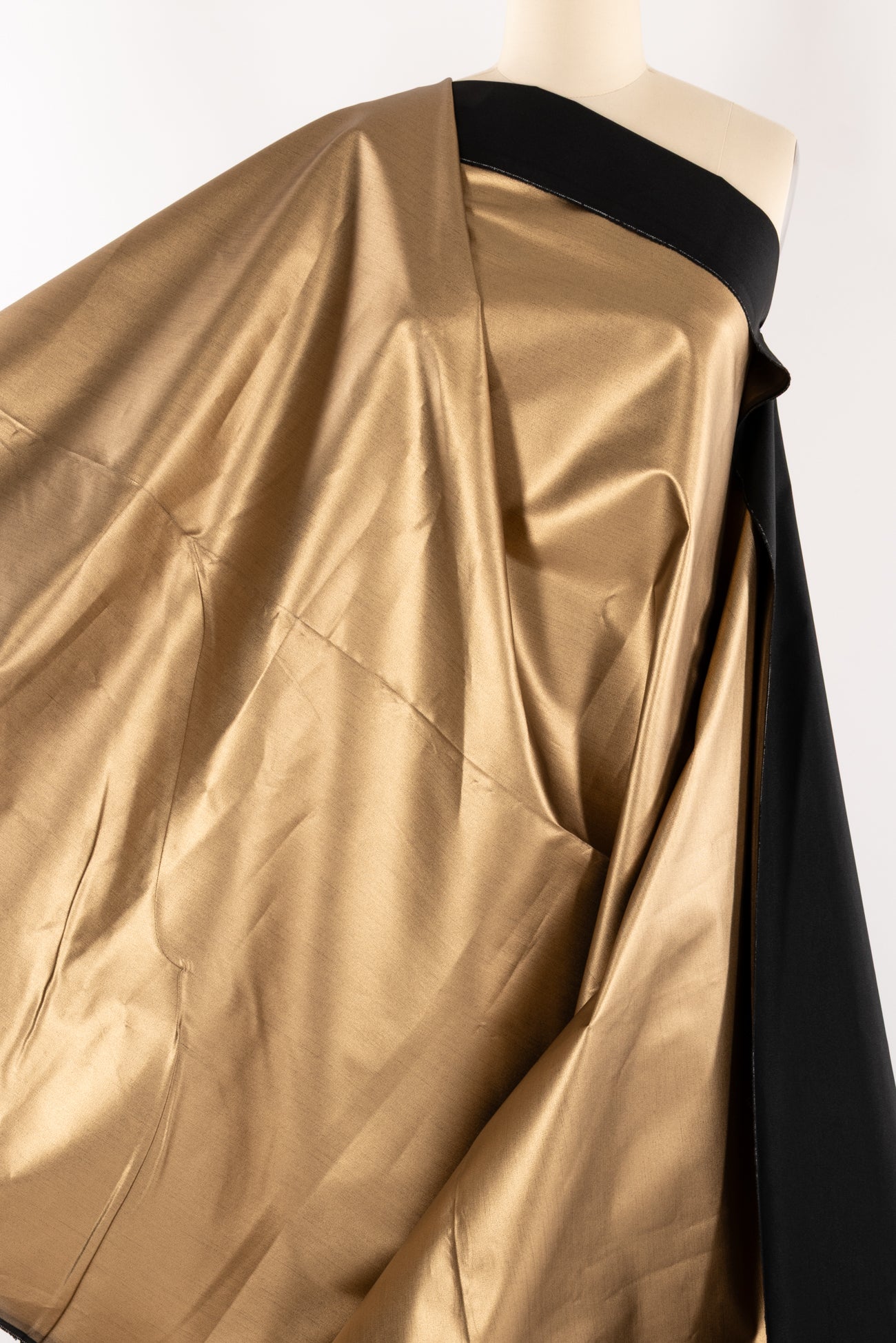 Antique Gold Stretch Denim Woven