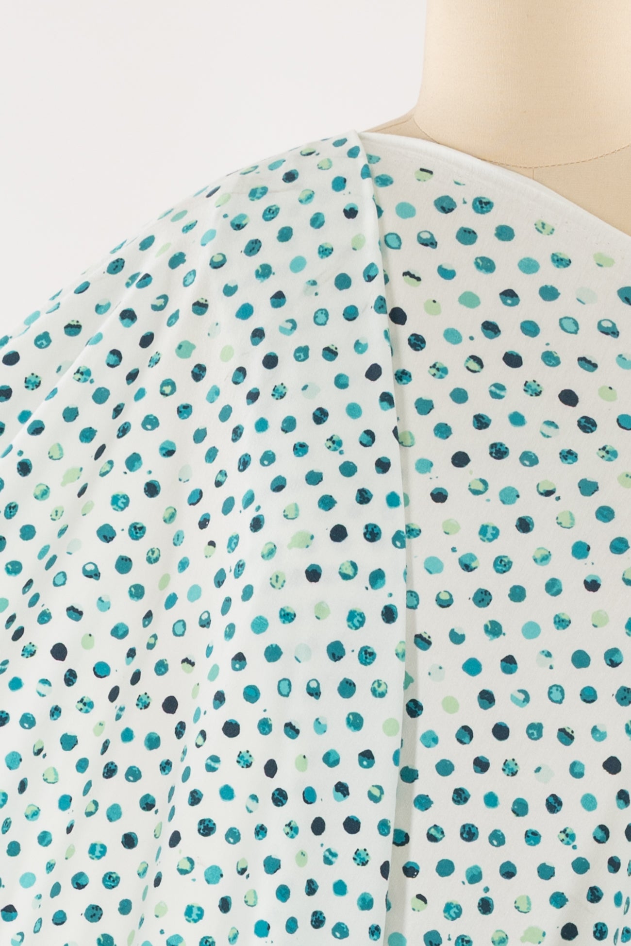 Aquatone Dots Cotton Knit