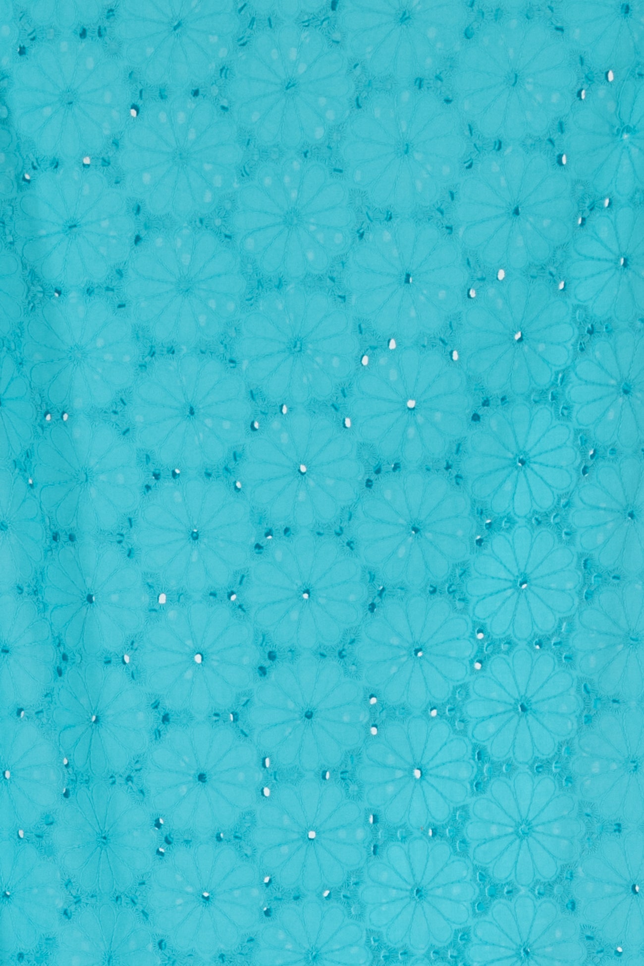 Aqua Velva Cotton Eyelet Woven