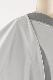 Arctic White Micro-Wale Stretch Corduroy Woven