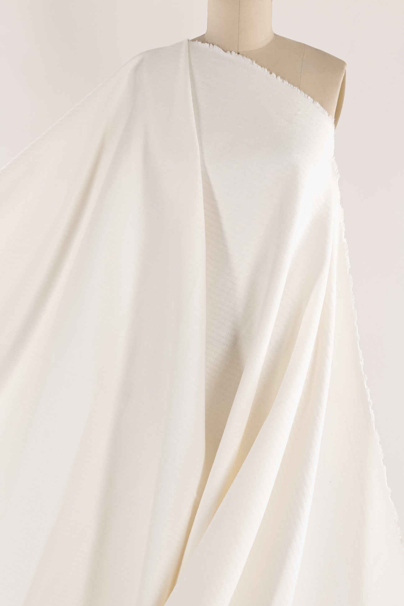 Arctic White Stripes Cotton Woven