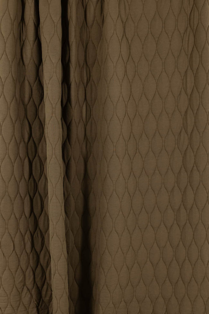 Army Green Quilted Knit - Marcy Tilton Fabrics