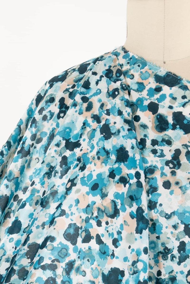 Artful Spatter Silk Crepe De Chine Woven - Marcy Tilton Fabrics