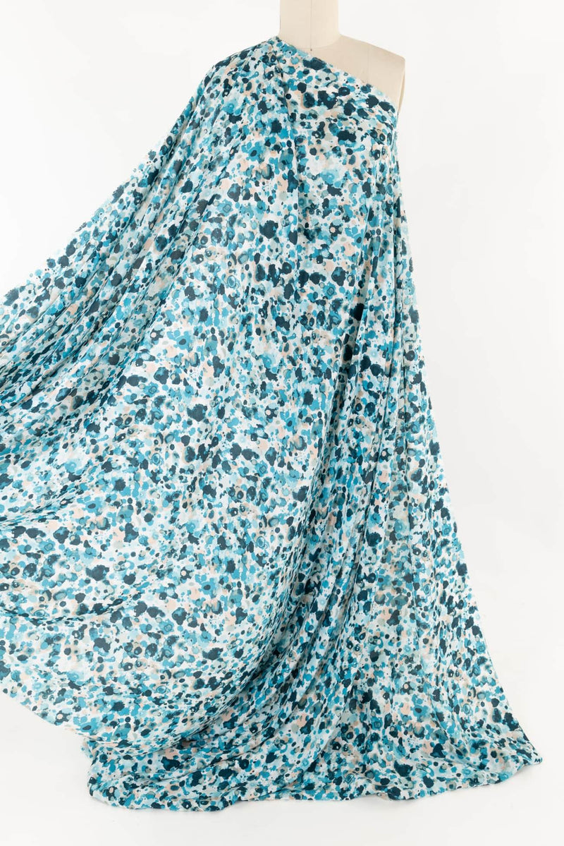 Artful Spatter Silk Crepe De Chine Woven - Marcy Tilton Fabrics