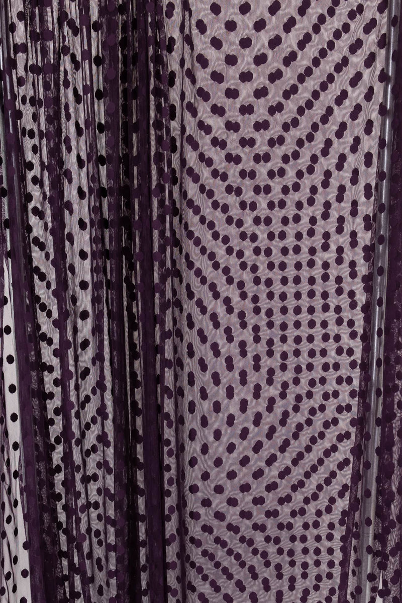 Aubergine Dots Mesh