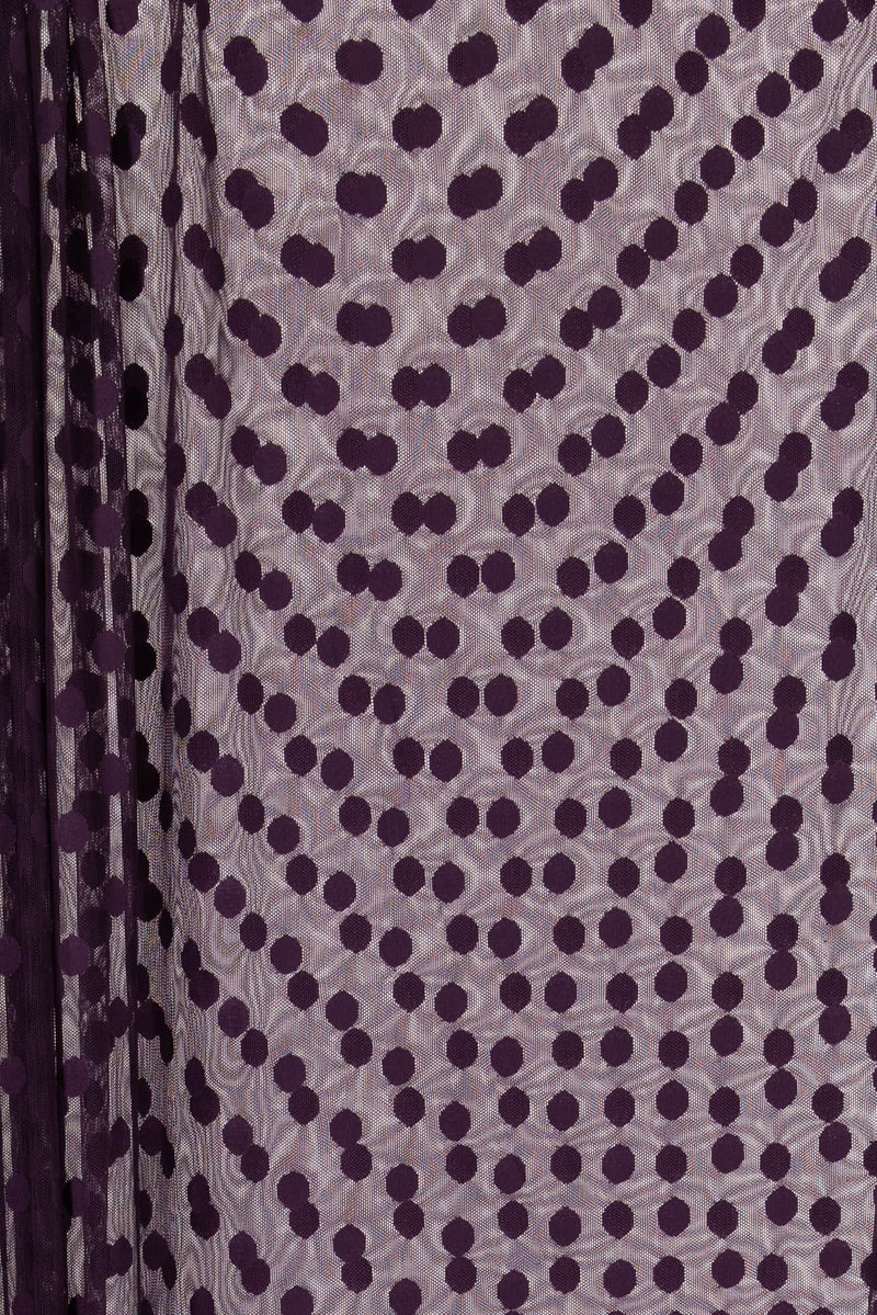 Aubergine Dots Mesh