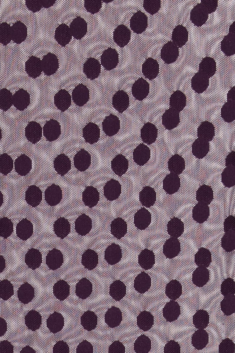 Aubergine Dots Mesh