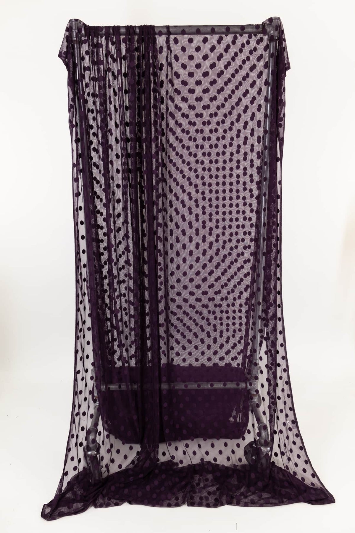 Aubergine Dots Mesh