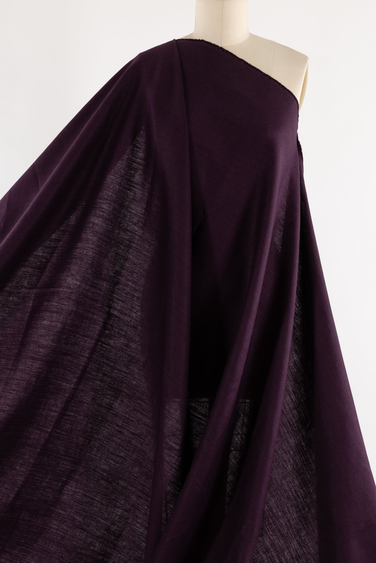 Aubergine Linen Woven