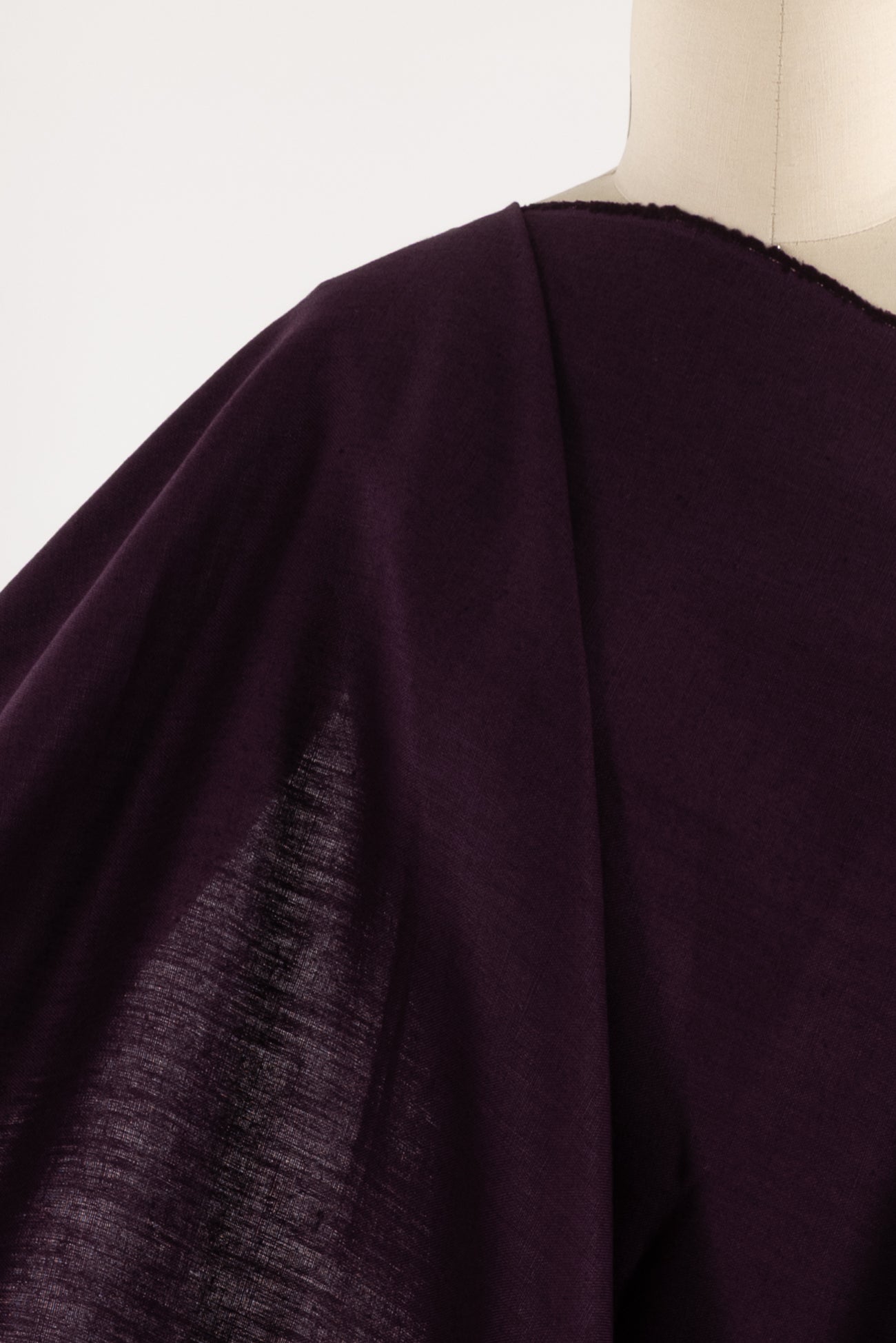 Aubergine Linen Woven