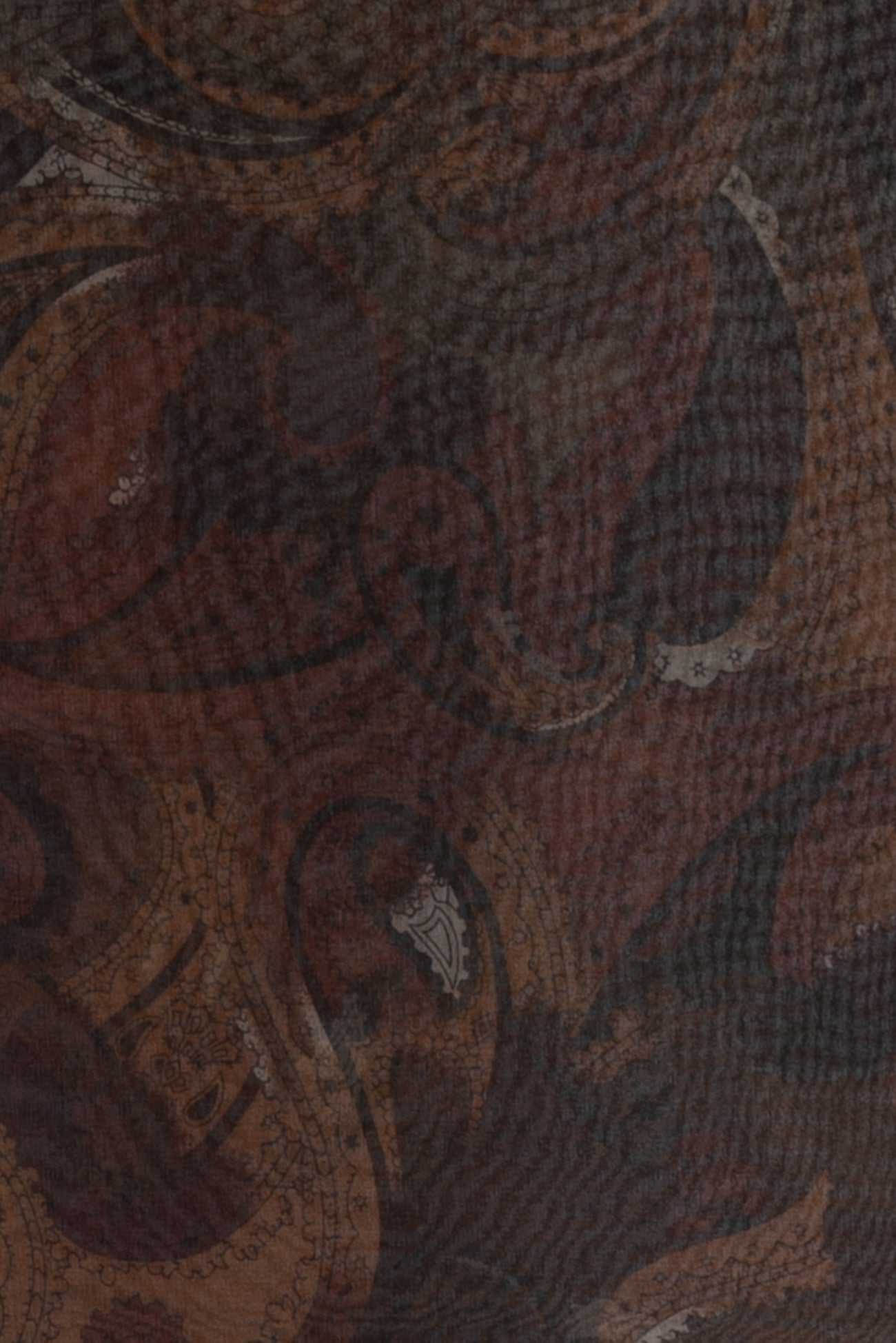 Autumn Paisley Silk Chiffon Woven