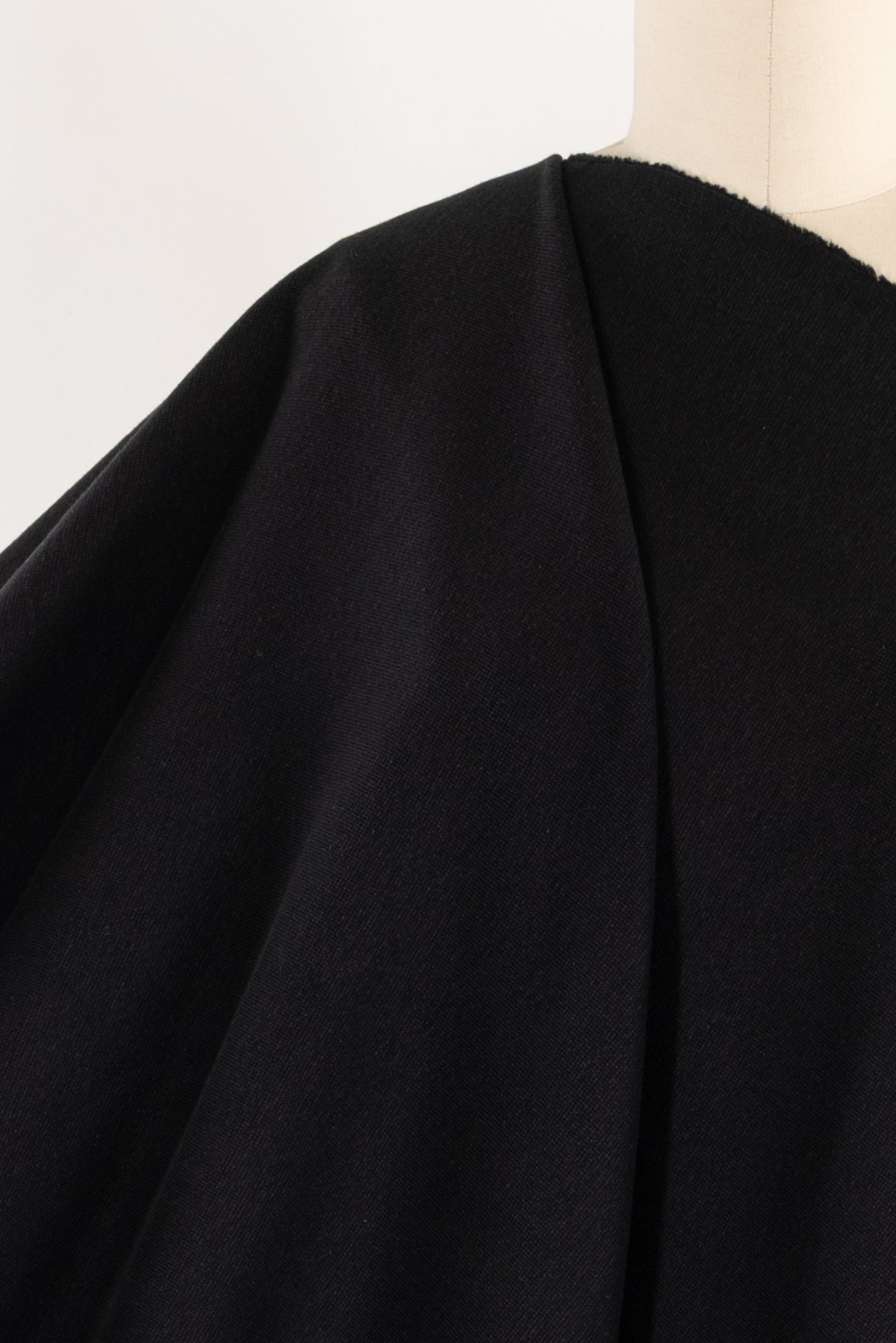 A Wang Charcoal Black Cotton Double Knit