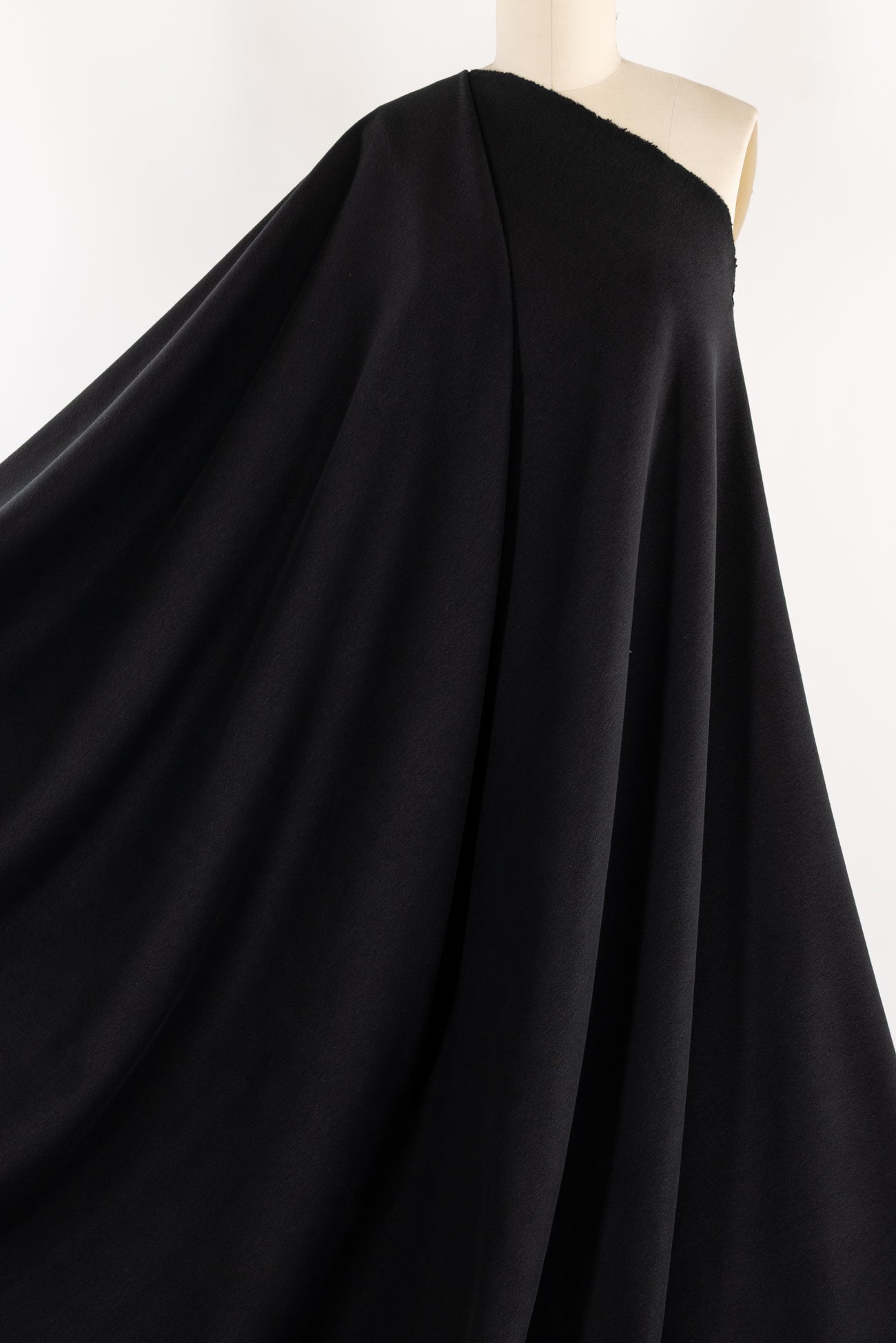 A Wang Charcoal Black Cotton Double Knit