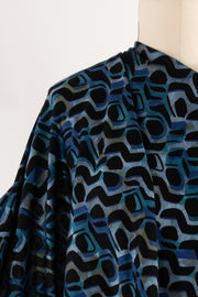 Azure Deco Ponte Knit