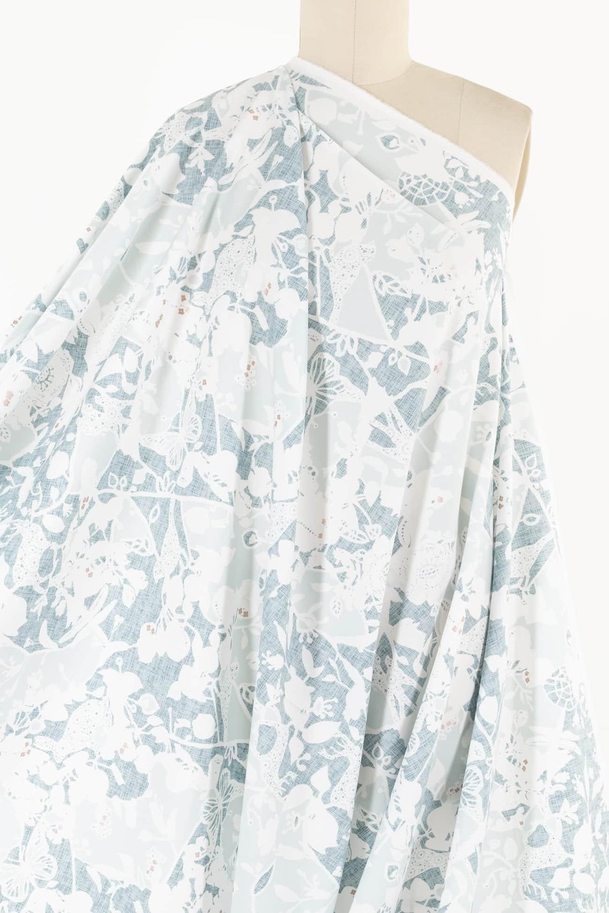Azure Fauna Cotton Woven - Marcy Tilton Fabrics