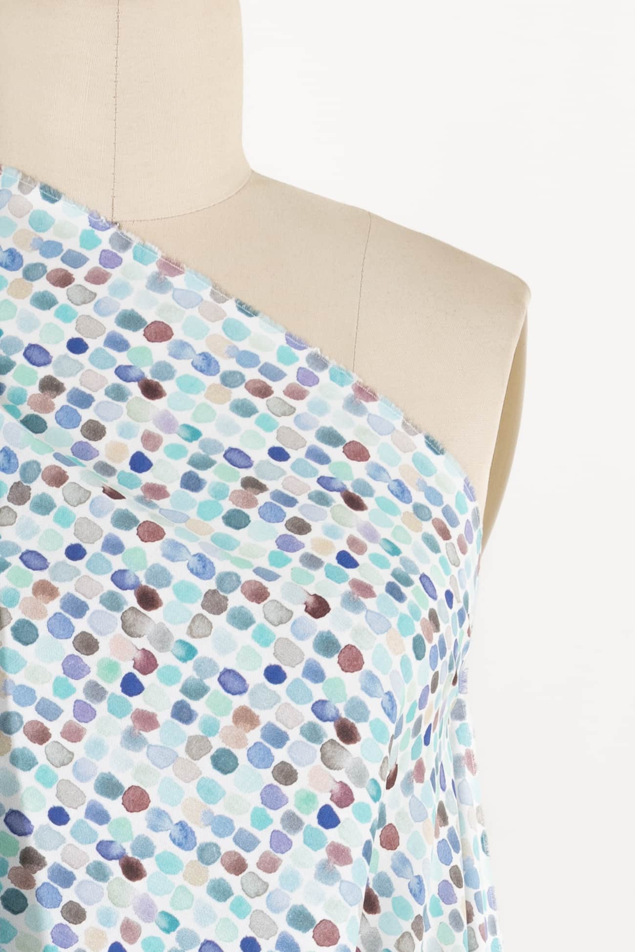 Azure Blue Puddles Cotton Woven - Marcy Tilton Fabrics