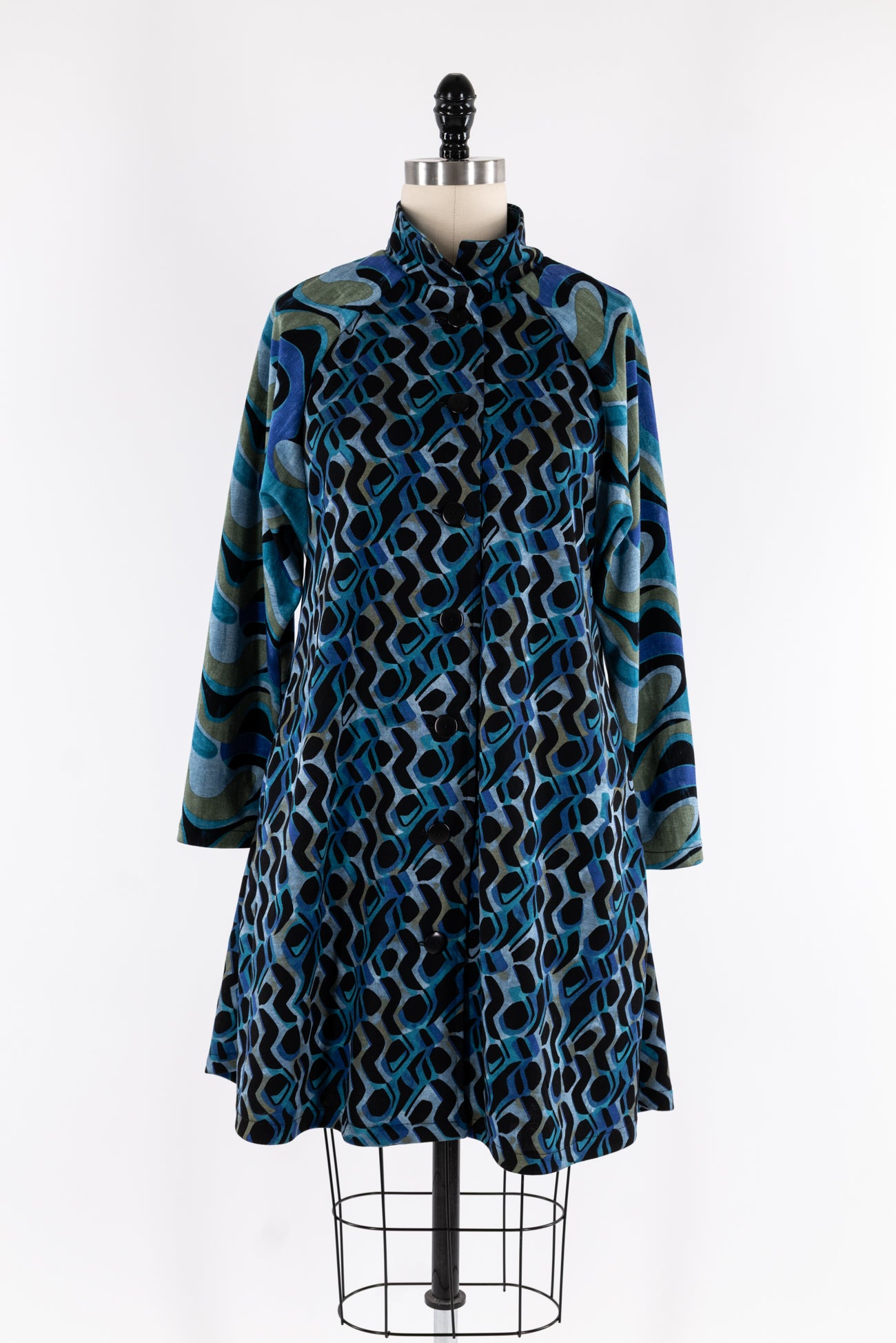 Azure Deco Ponte Knit