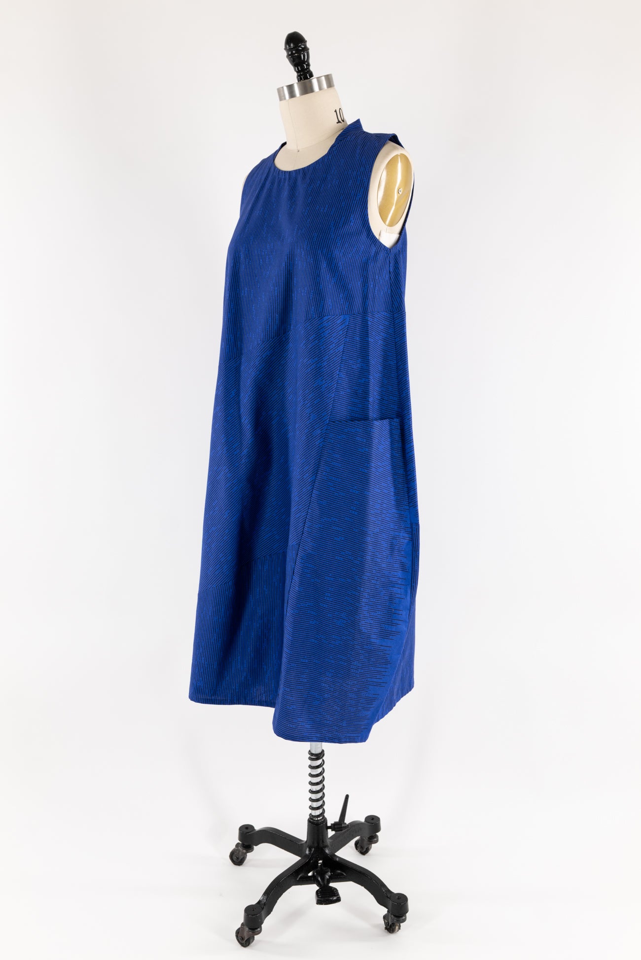 Cobalt Stripe Cotton Dress