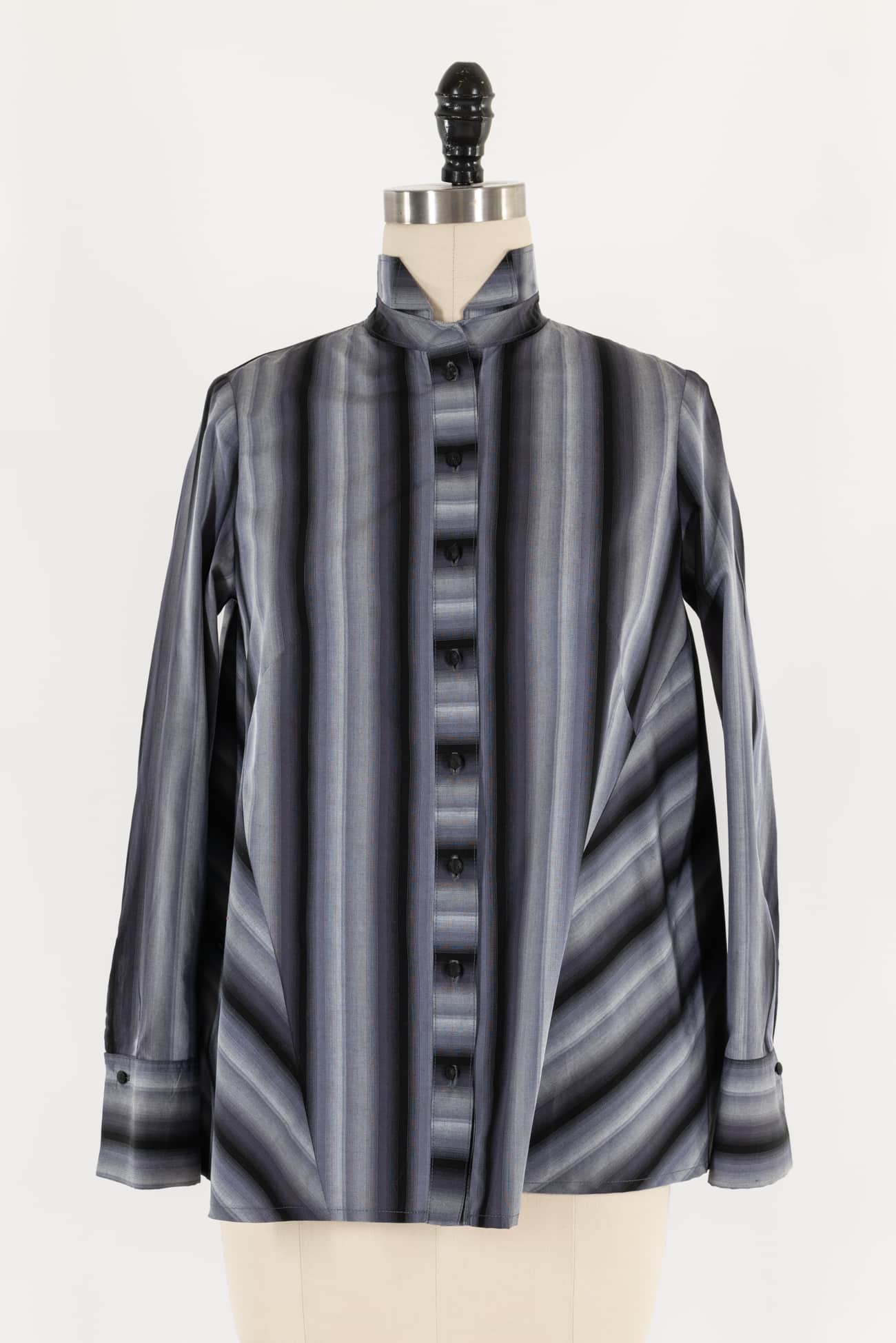 Moody Purple Stripe Japanese Cotton Woven