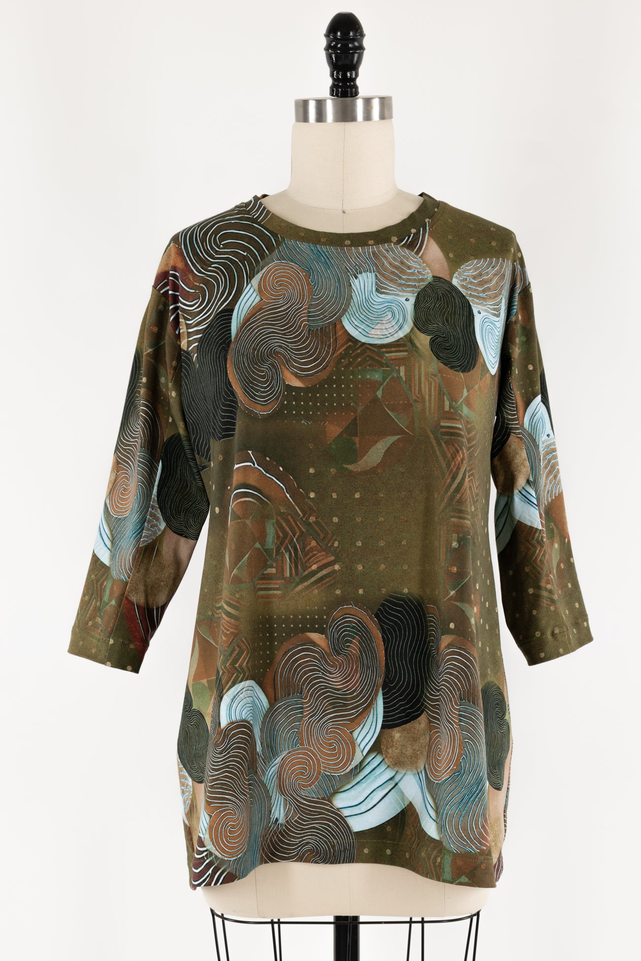 Olive Cascade Dutch Cotton Knit