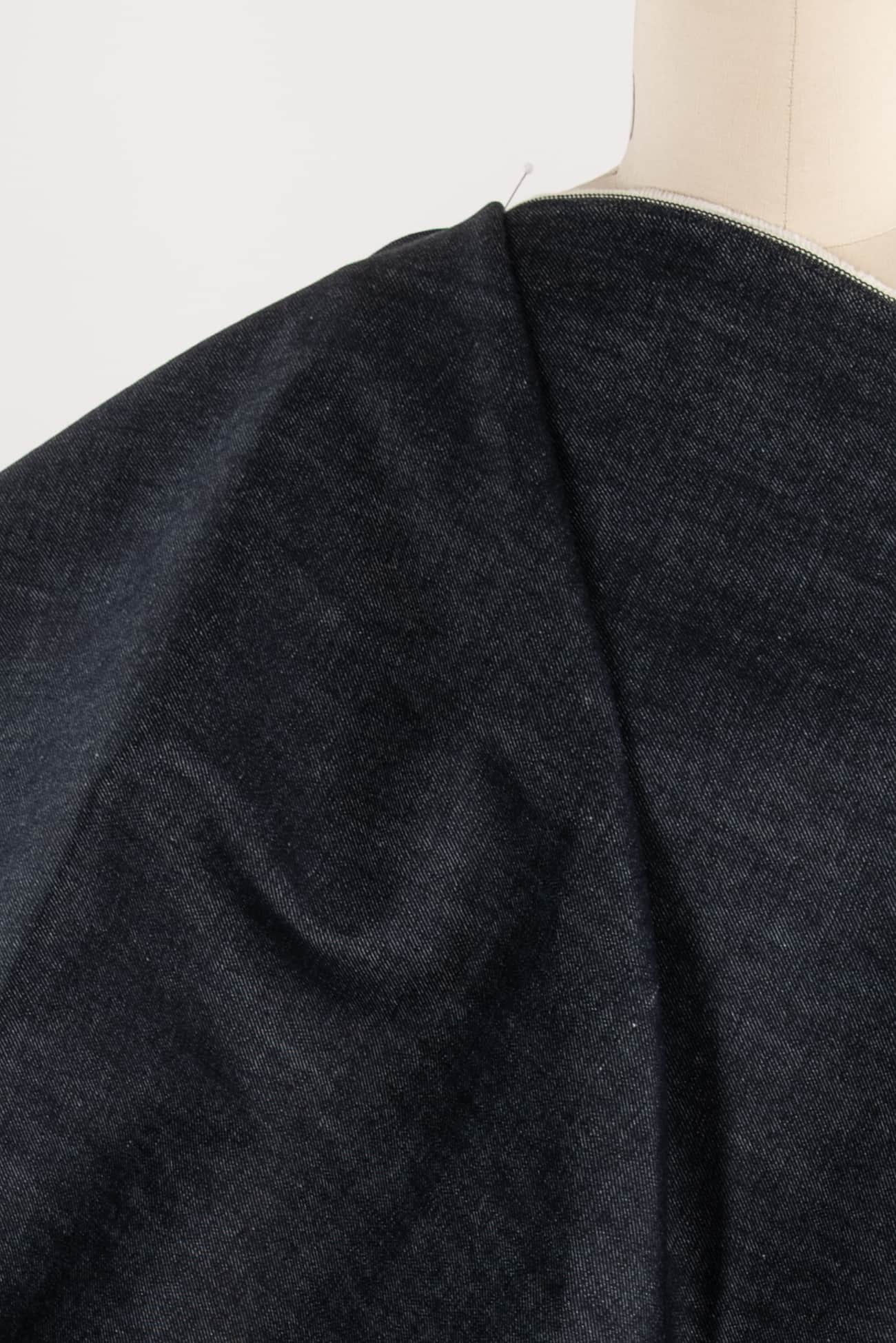 Babe Blue Italian Cotton Denim Woven