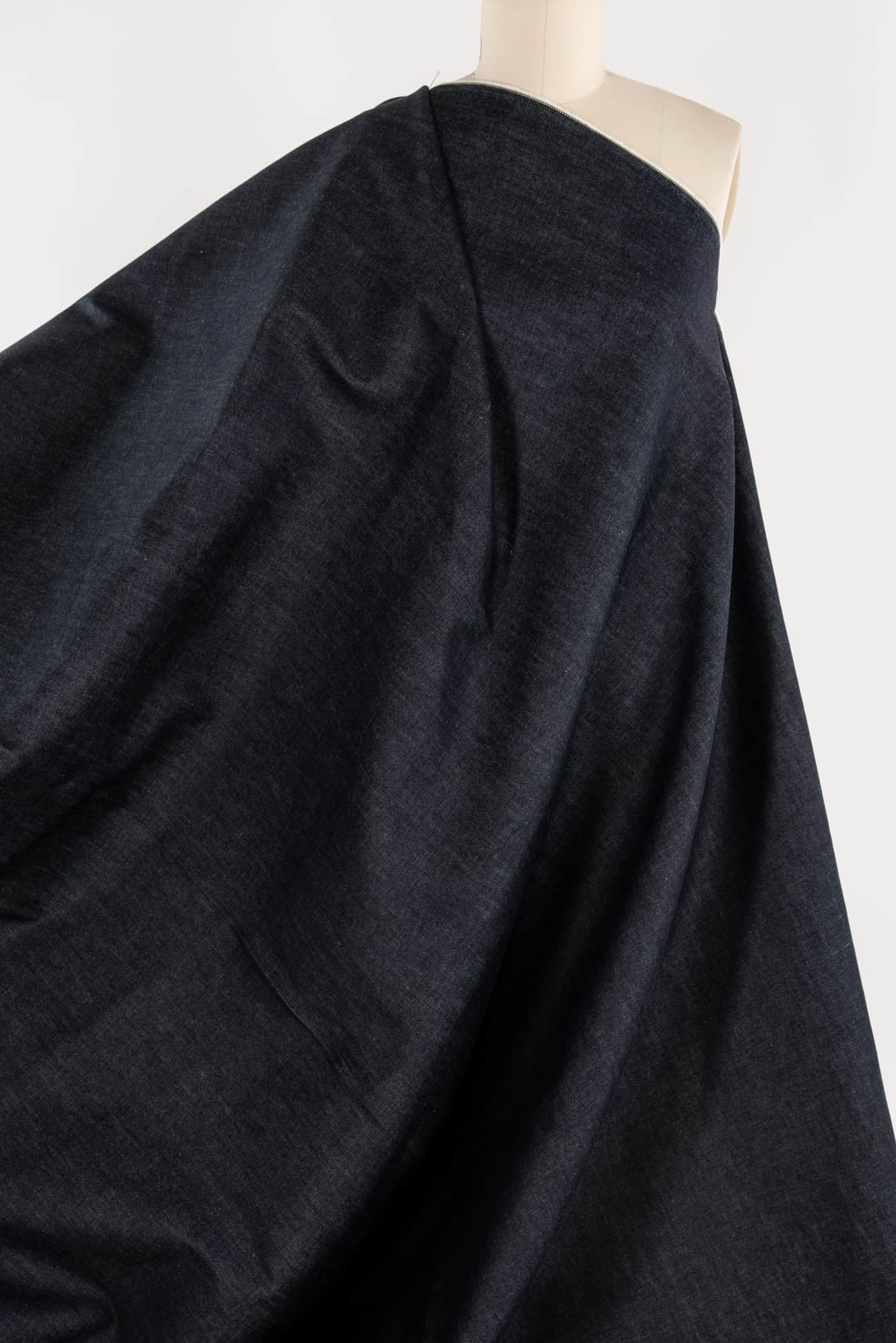 Babe Blue Italian Cotton Denim Woven