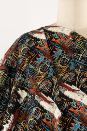 Basquiat Heroes Italian Cotton Woven