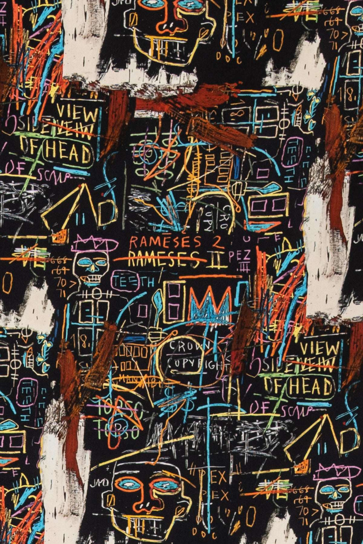Basquiat Heroes Italian Cotton Woven