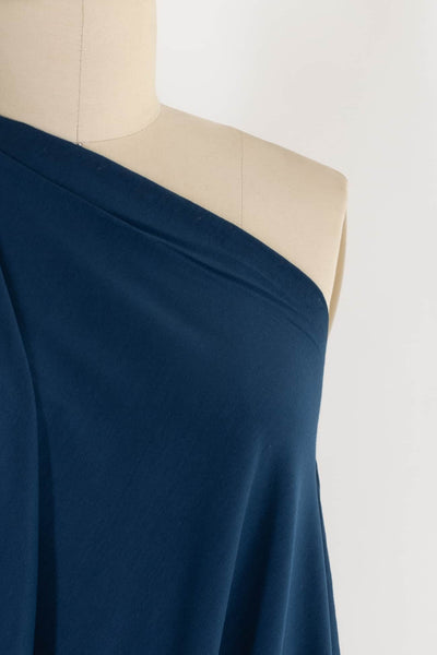 Bay Blue Teal Cotton/Spandex Knit - Marcy Tilton Fabrics