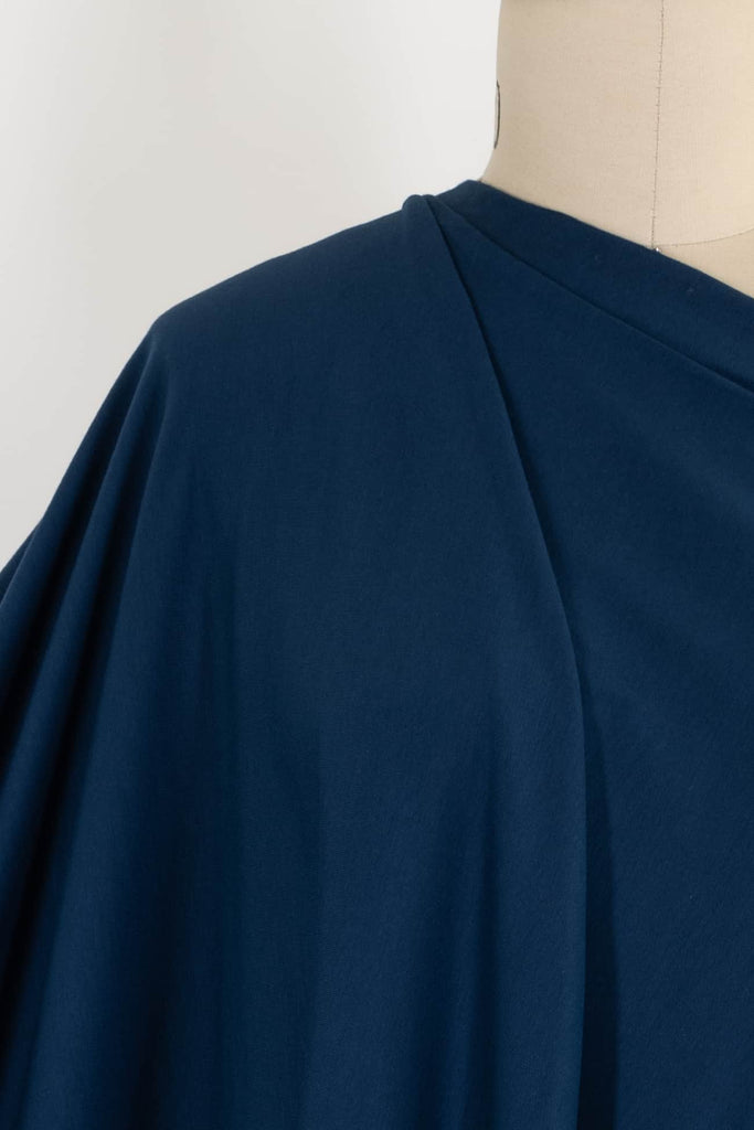 Bay Blue Teal Cotton/Spandex Knit - Marcy Tilton Fabrics